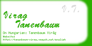 virag tanenbaum business card